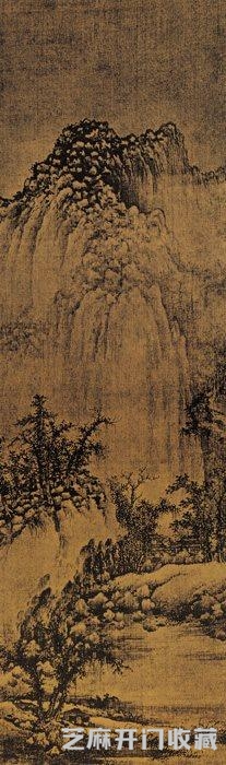 巨然《溪山兰若图》