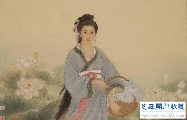 周文矩《西子浣纱图》中的西施，为啥不是我们想象中的模样