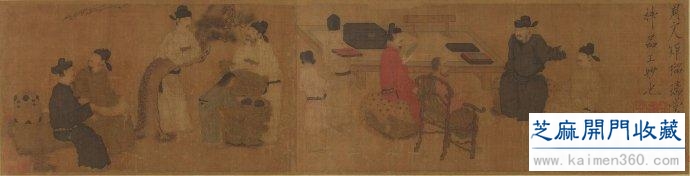 五代周文矩作品欣赏