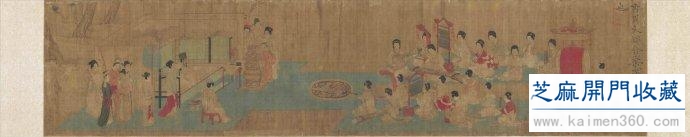 五代周文矩作品欣赏