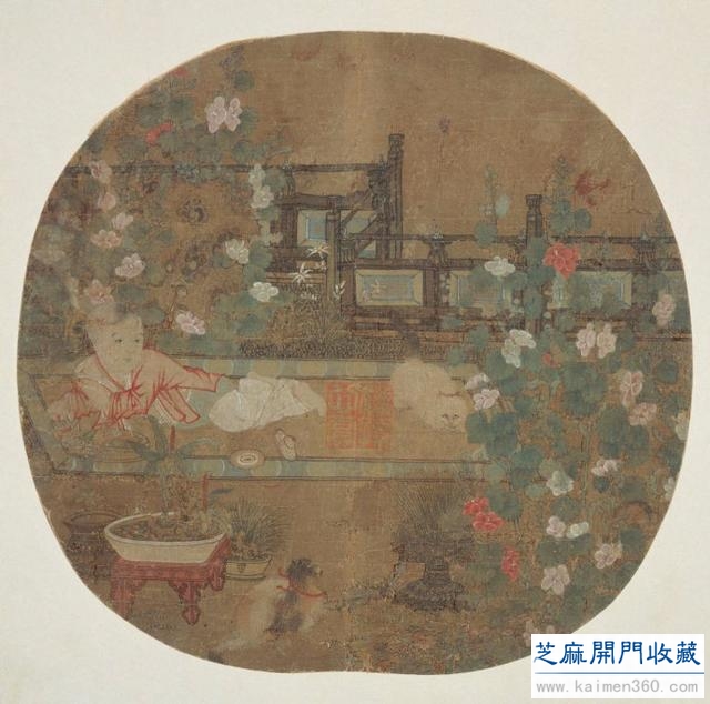 五代周文矩作品欣赏