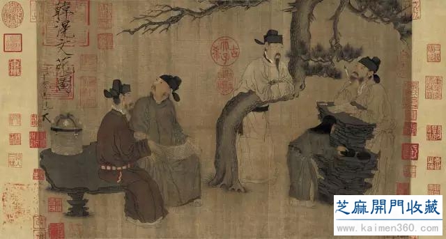 纤丽繁复 沉着淡雅 五代两宋名家名画 周文矩（高清大图）
