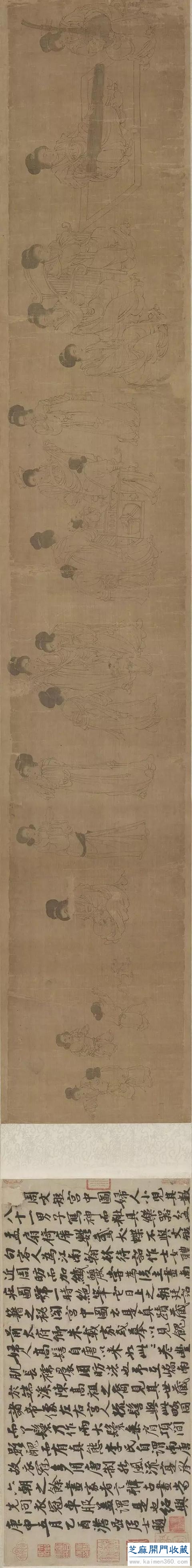 纤丽繁复 沉着淡雅 五代两宋名家名画 周文矩（高清大图）