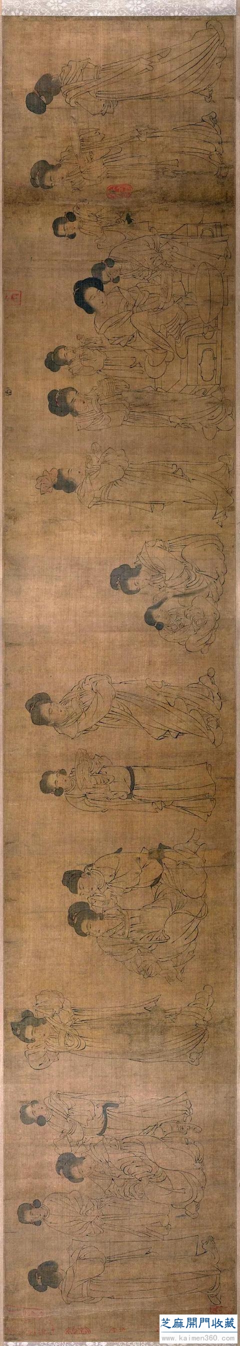 纤丽繁复 沉着淡雅 五代两宋名家名画 周文矩（高清大图）