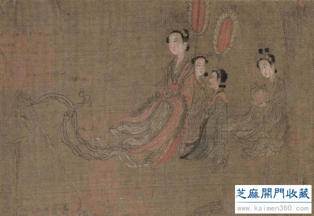 五代 阮郜《阆苑女仙》图卷