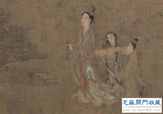 五代 阮郜《阆苑女仙》图卷