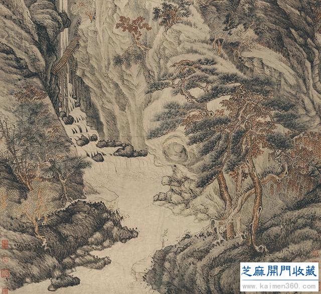 每日读一画｜清 沈周《庐山高图轴》