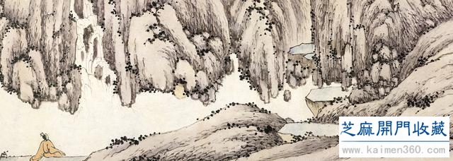 沈周（明代）听泉图卷欣赏