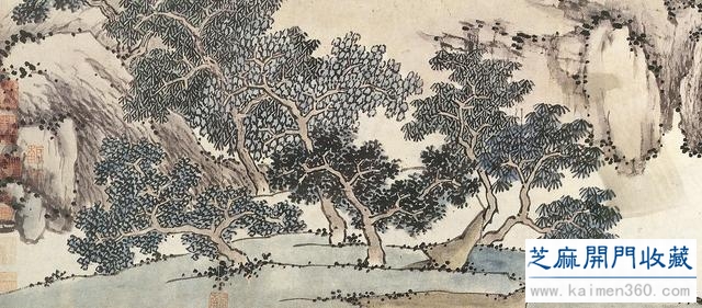 沈周（明代）听泉图卷欣赏