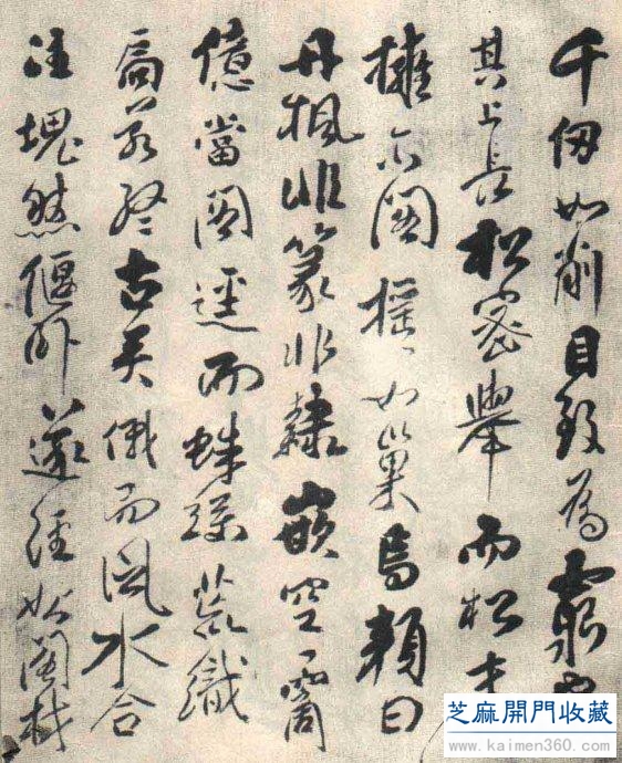 傅山行草欣赏《丹凤阁记》