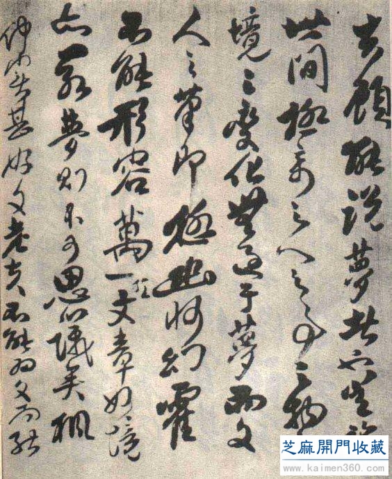 傅山行草欣赏《丹凤阁记》