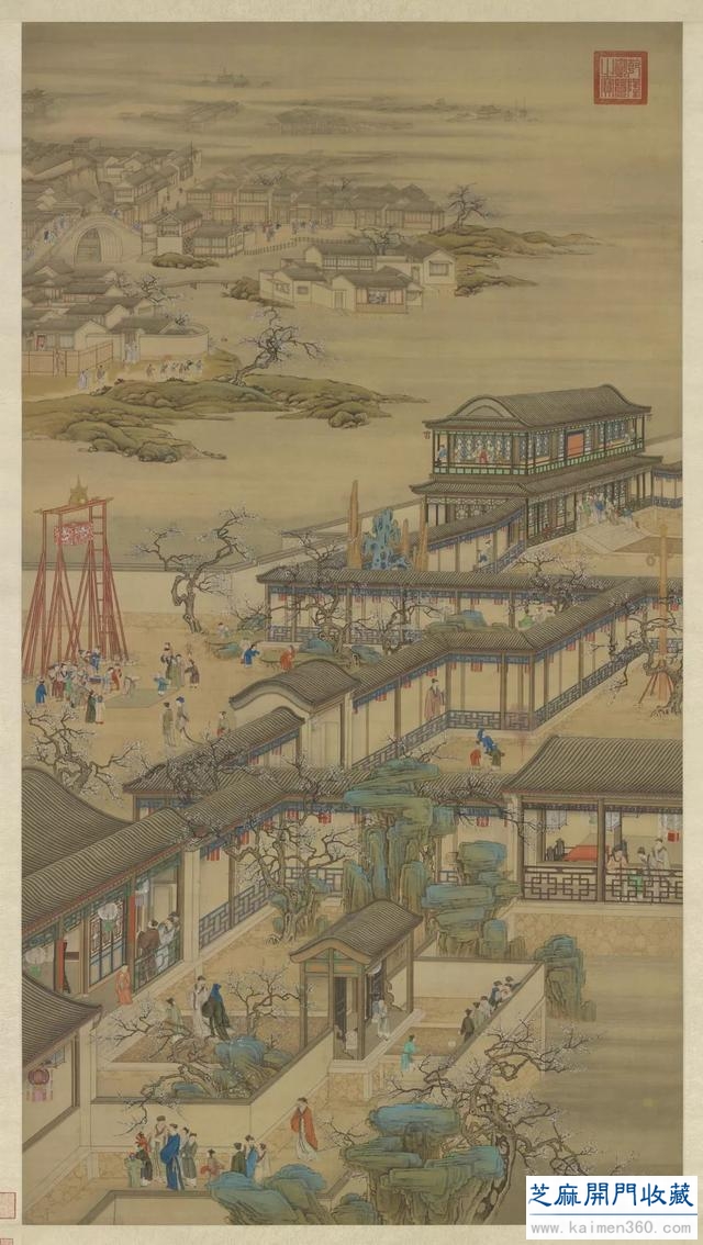 台北故宫博物院藏 ></div>>> 清院画《十二月令图》