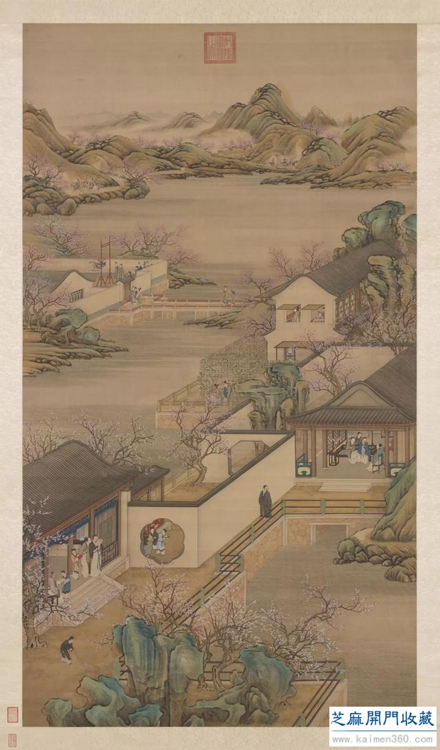 台北故宫博物院藏 ></div>>> 清院画《十二月令图》