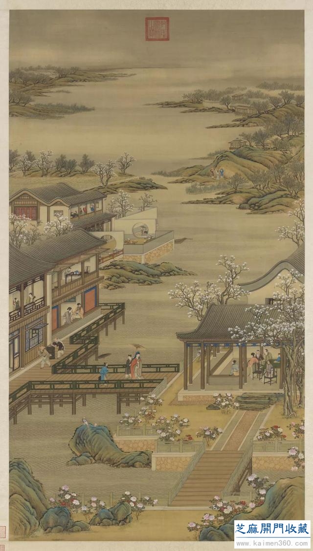 台北故宫博物院藏 ></div>>> 清院画《十二月令图》