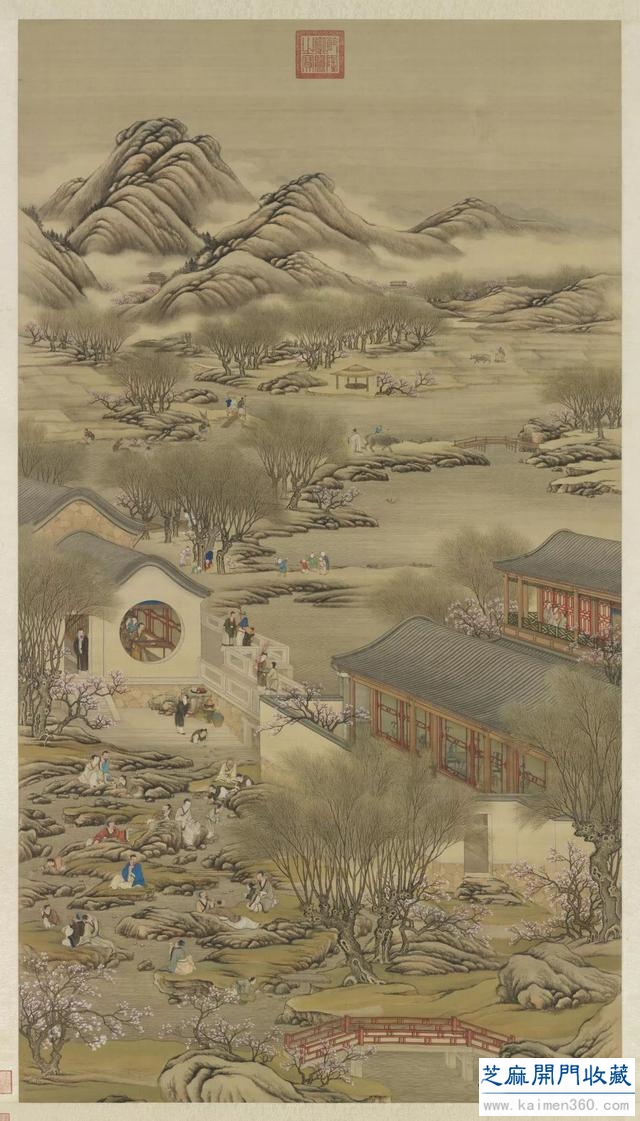 台北故宫博物院藏 ></div>>> 清院画《十二月令图》