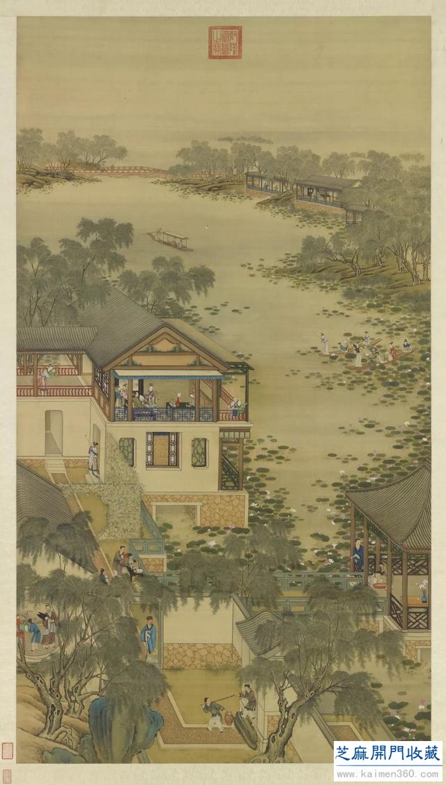 台北故宫博物院藏 ></div>>> 清院画《十二月令图》