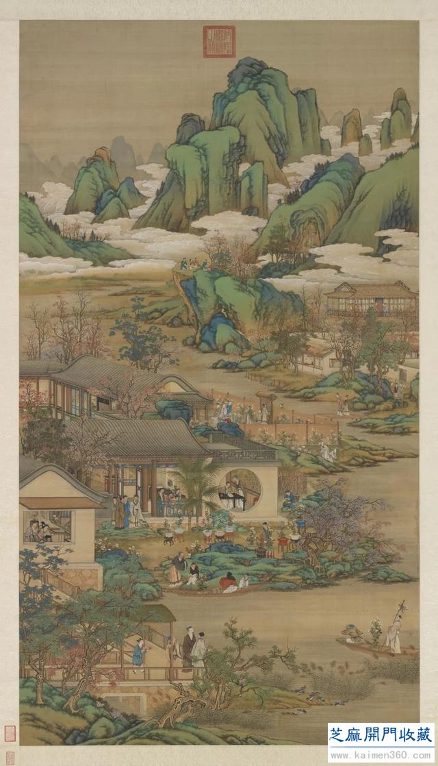台北故宫博物院藏 ></div>>> 清院画《十二月令图》