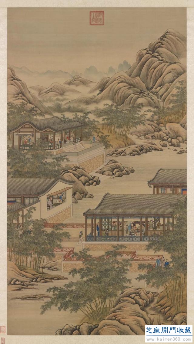 台北故宫博物院藏 ></div>>> 清院画《十二月令图》