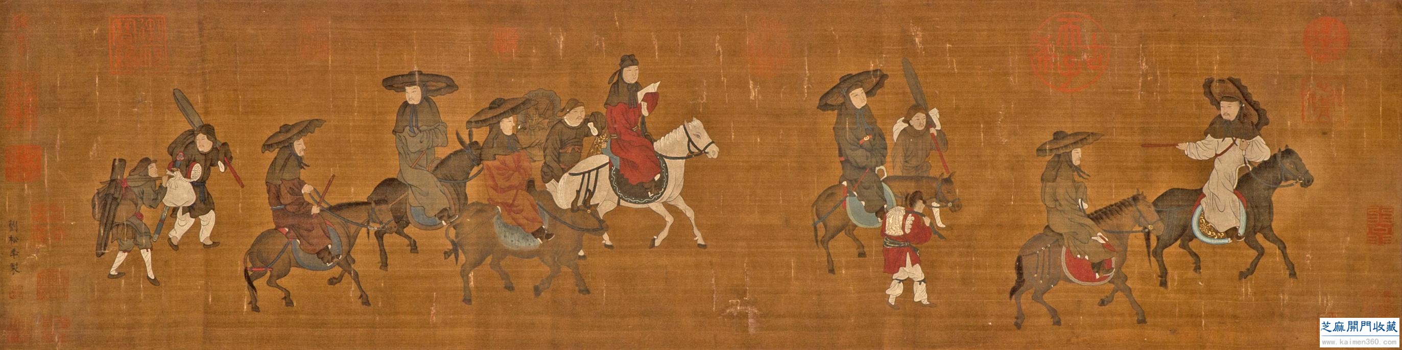 宋 刘松年《西域出逰卷》