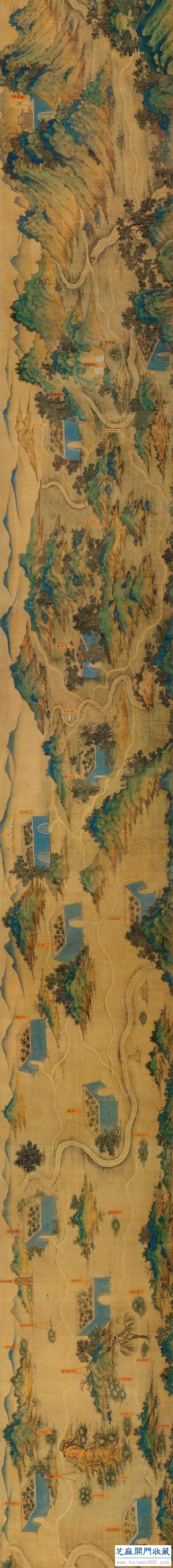 《丝路山水地图》春晚横空出世，完整国宝，敬请鉴赏