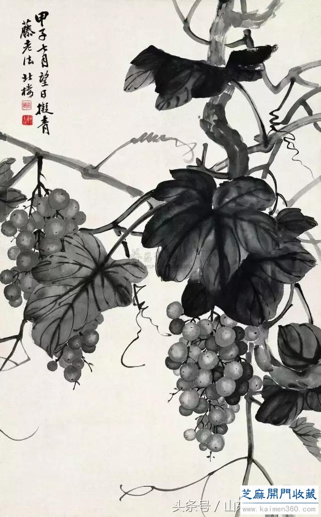 书画名家：历代名家笔下的葡萄