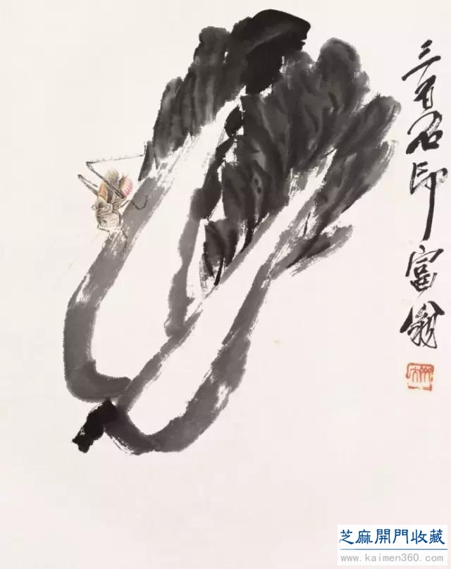 齐白石草虫图200张，他把草虫画活了