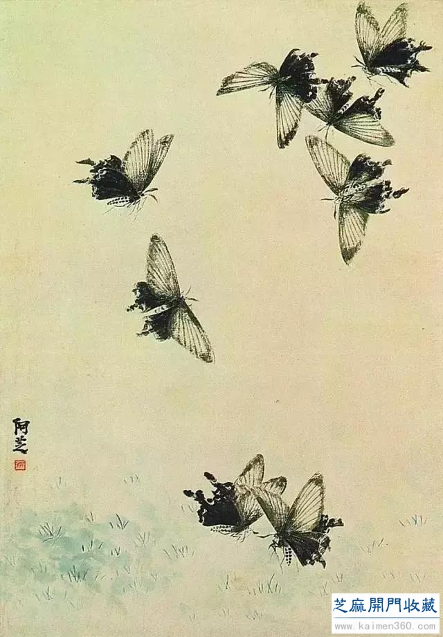 齐白石草虫图200张，他把草虫画活了