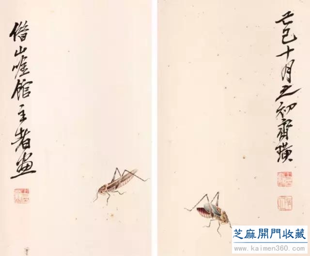 齐白石草虫图200张，他把草虫画活了