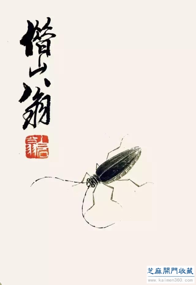 齐白石草虫图200张，他把草虫画活了