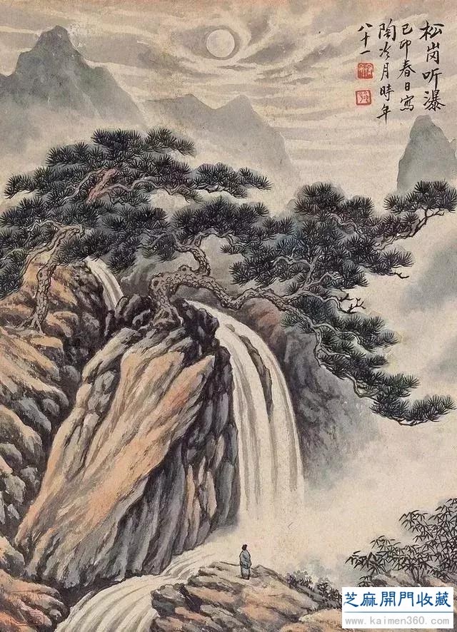 陶冷月山水精品50幅，月色撩人！