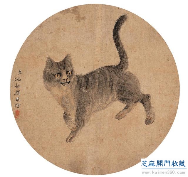 沈振麟（清）花鸟动物作品欣赏