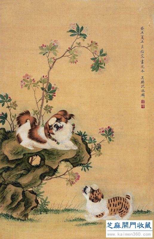 沈振麟（清）花鸟动物作品欣赏