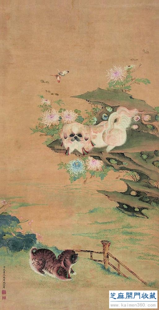 沈振麟（清）花鸟动物作品欣赏