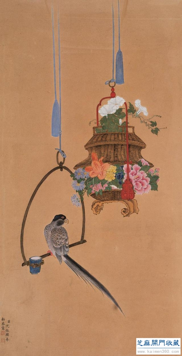 沈振麟（清）花鸟动物作品欣赏
