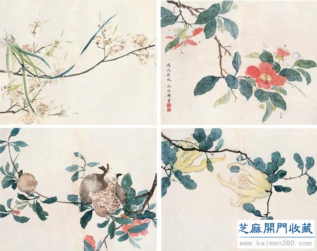 沈振麟（清）花鸟动物作品欣赏