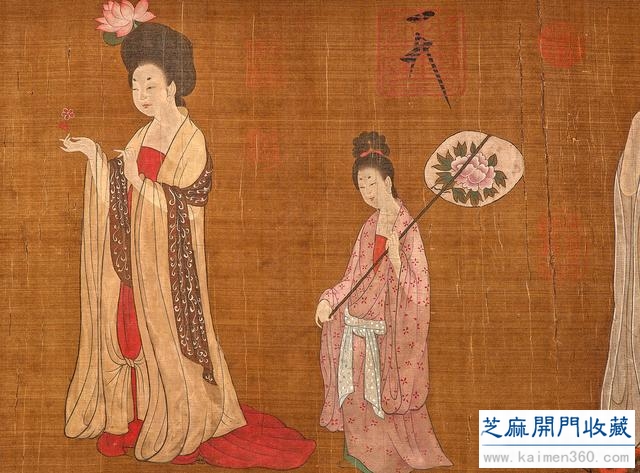 宋徽宗《仕女图》手卷