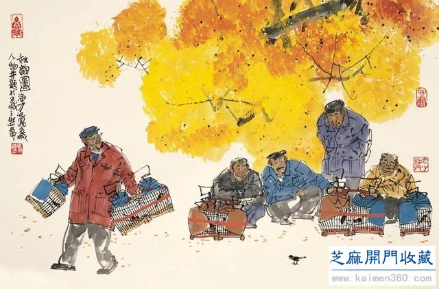 马海方｜老北京民俗风情水墨画（125幅）