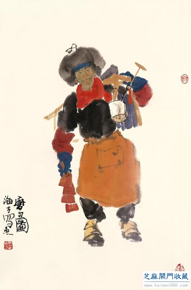 马海方｜老北京民俗风情水墨画（125幅）