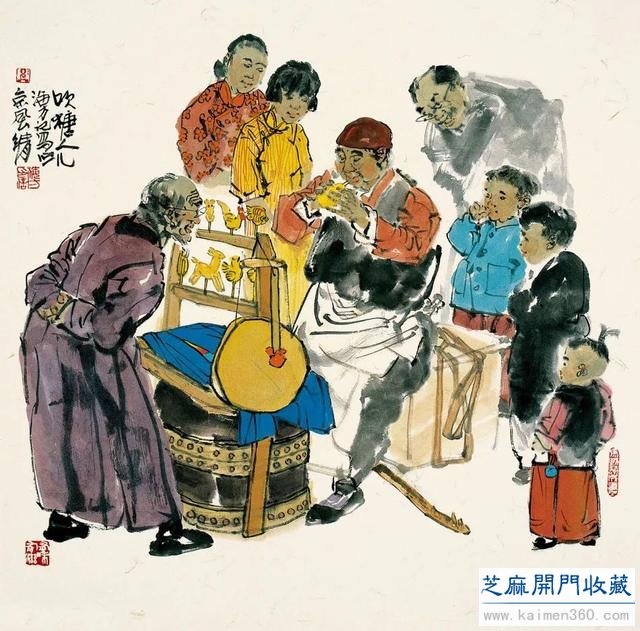 马海方｜老北京民俗风情水墨画（125幅）