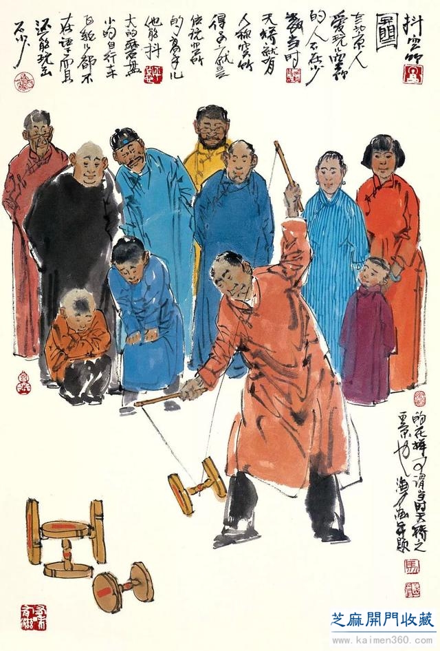 马海方｜老北京民俗风情水墨画（125幅）