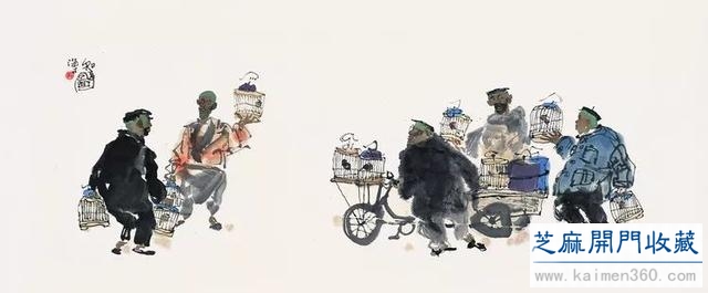 马海方｜老北京民俗风情水墨画（125幅）