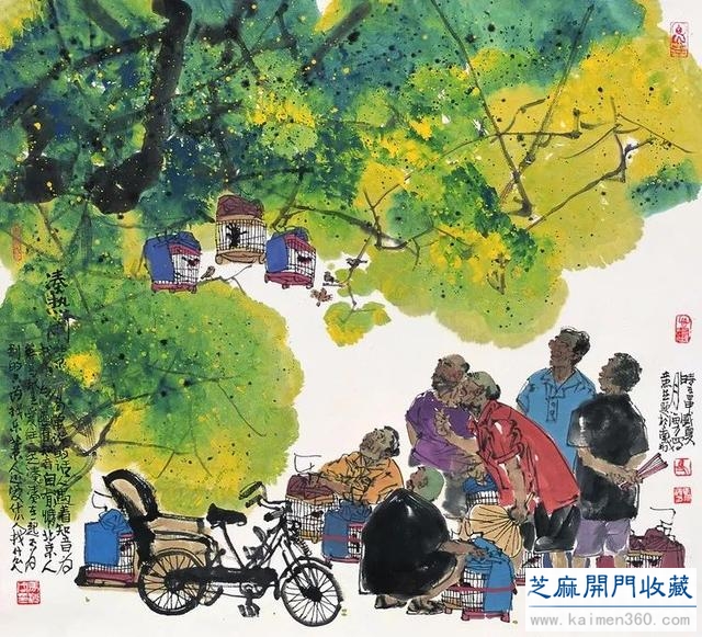 马海方｜老北京民俗风情水墨画（125幅）