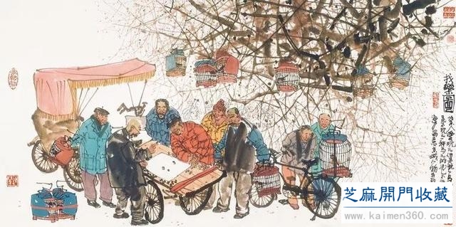 马海方｜老北京民俗风情水墨画（125幅）