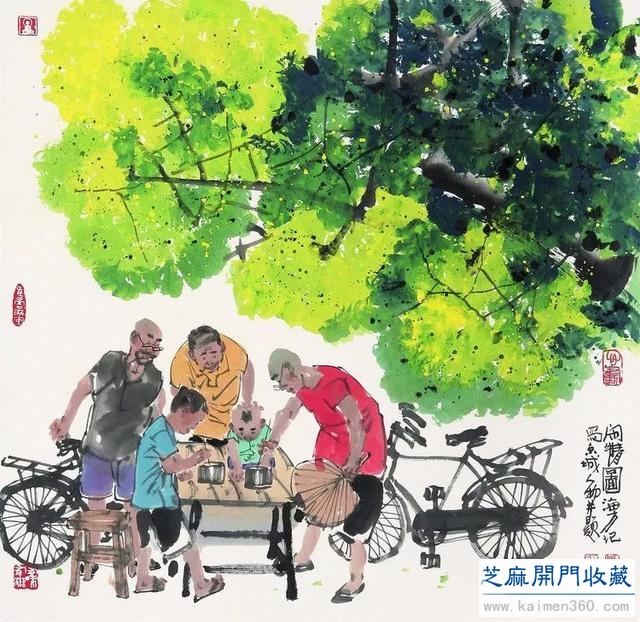 马海方｜老北京民俗风情水墨画（125幅）