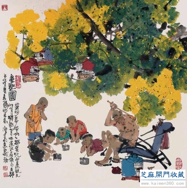 马海方｜老北京民俗风情水墨画（125幅）