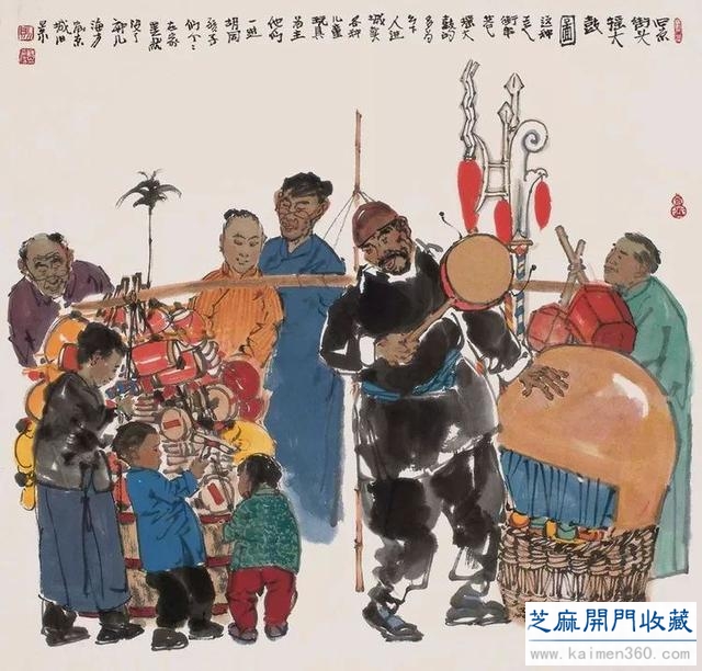 马海方｜老北京民俗风情水墨画（125幅）