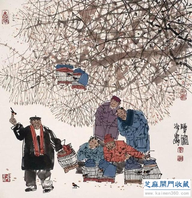 马海方｜老北京民俗风情水墨画（125幅）
