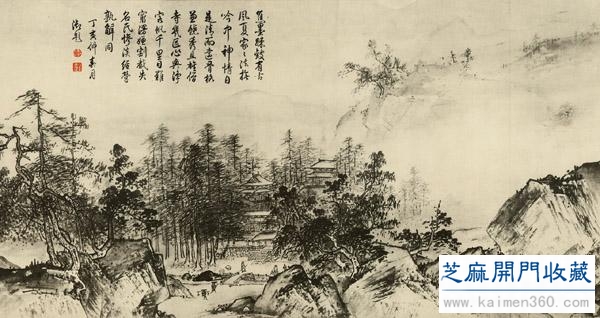 夏圭的画渔笛清幽淋漓苍劲墨气袭人，画面取舍一流！