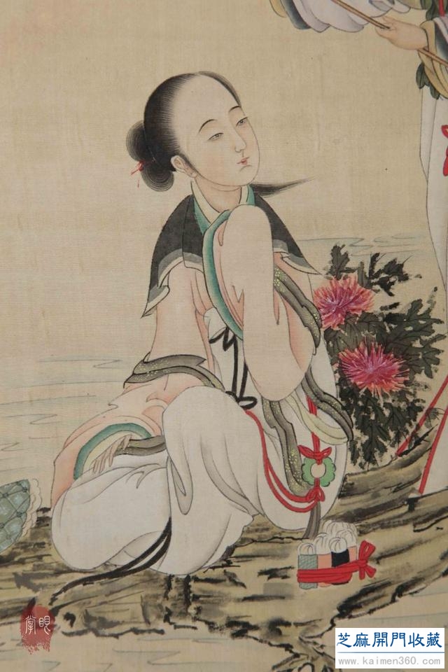 清 费丹旭 仕女图