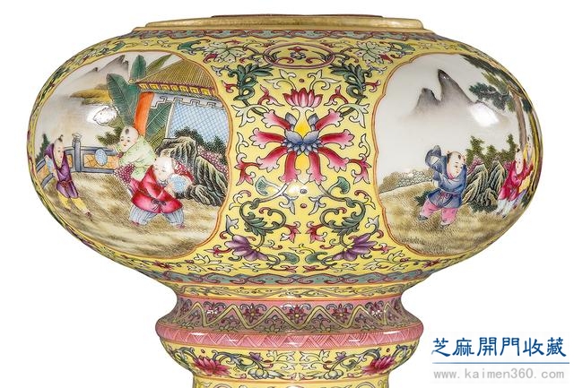 雍正 粉彩描金镂空盘龙柱式香薰（对）
